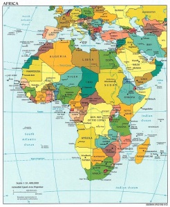 Map of Africa Political Picture